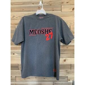 MEOSHE West Indies 1963 World Cricket Union Short Sleeve T-Shirt XL Gray Red